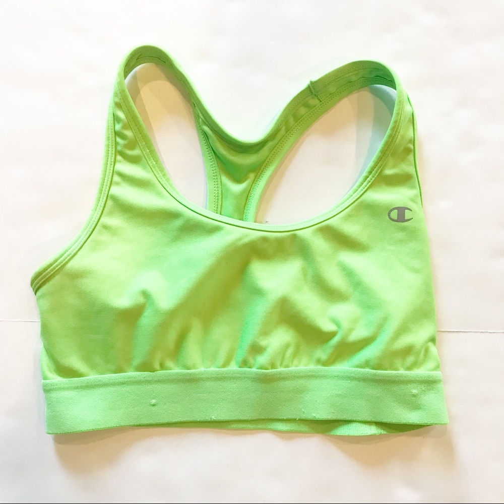 Champion Lime Green Racer Back Sports Bra